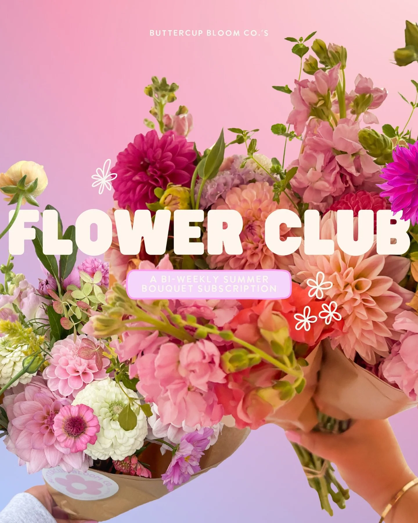 It&rsquo;s coming!!! Flower Club 2026 bouquet subscriptions are going live on March 1st!🌸✨
Website is currently getting a little refresh but will be back up soon with allllll of the details so stay tuned! Spots are limited and last year&rsquo;s Flow