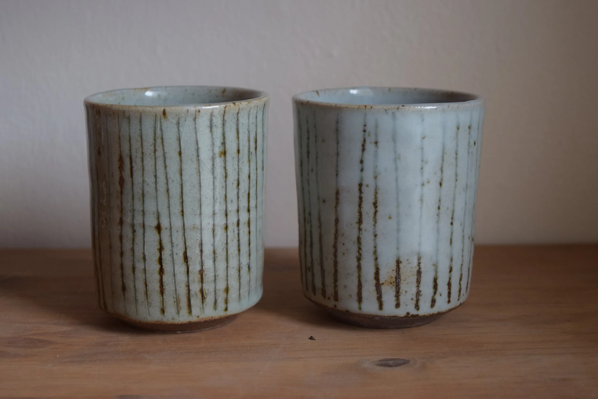 2 Handle-less Tea Cups