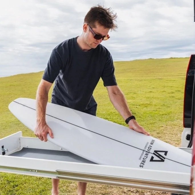 Toyota HiAce Campervan Surfboard Draw