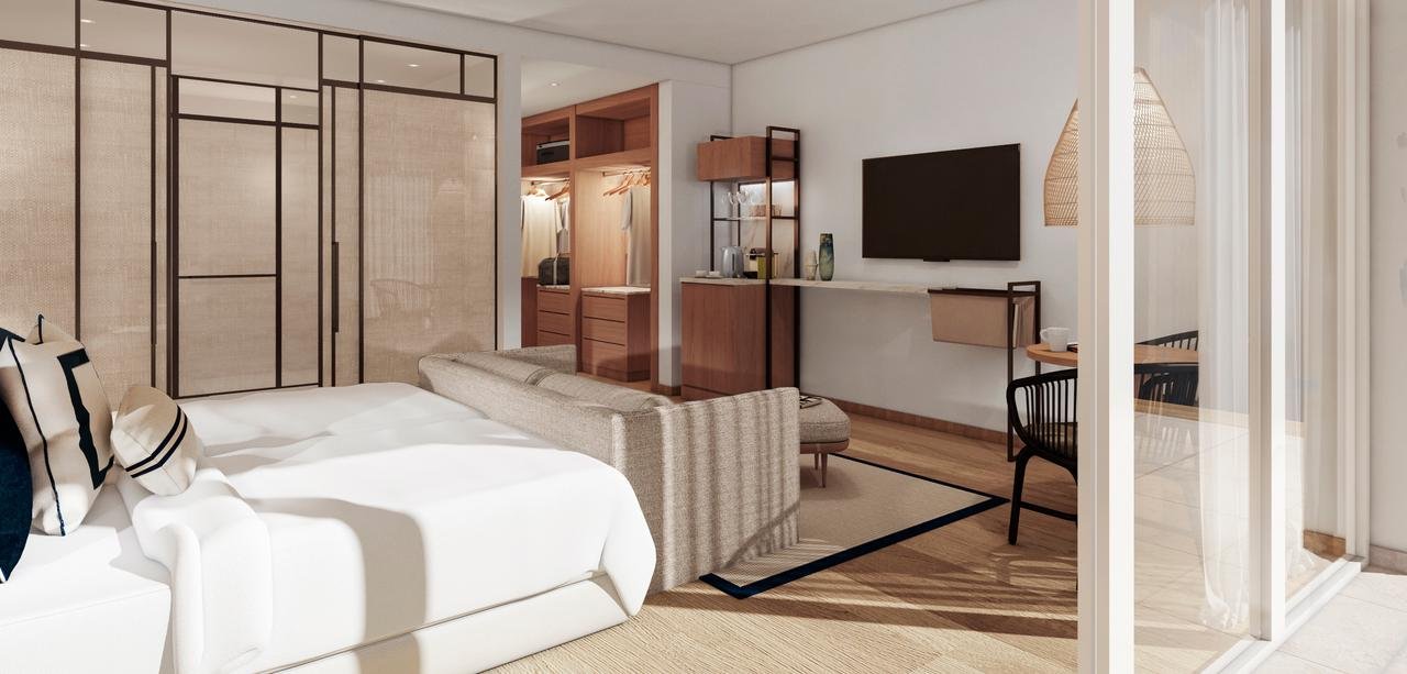 hotel bedroom-closet-mii bar-tv uit