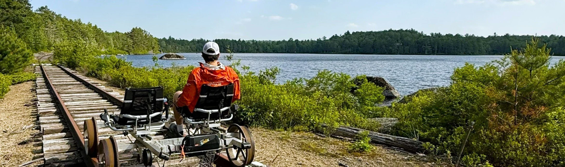 Meet Jenkins Beach Station: Rev Rail’s New Rail Biking Adventure in Dedham, Maine