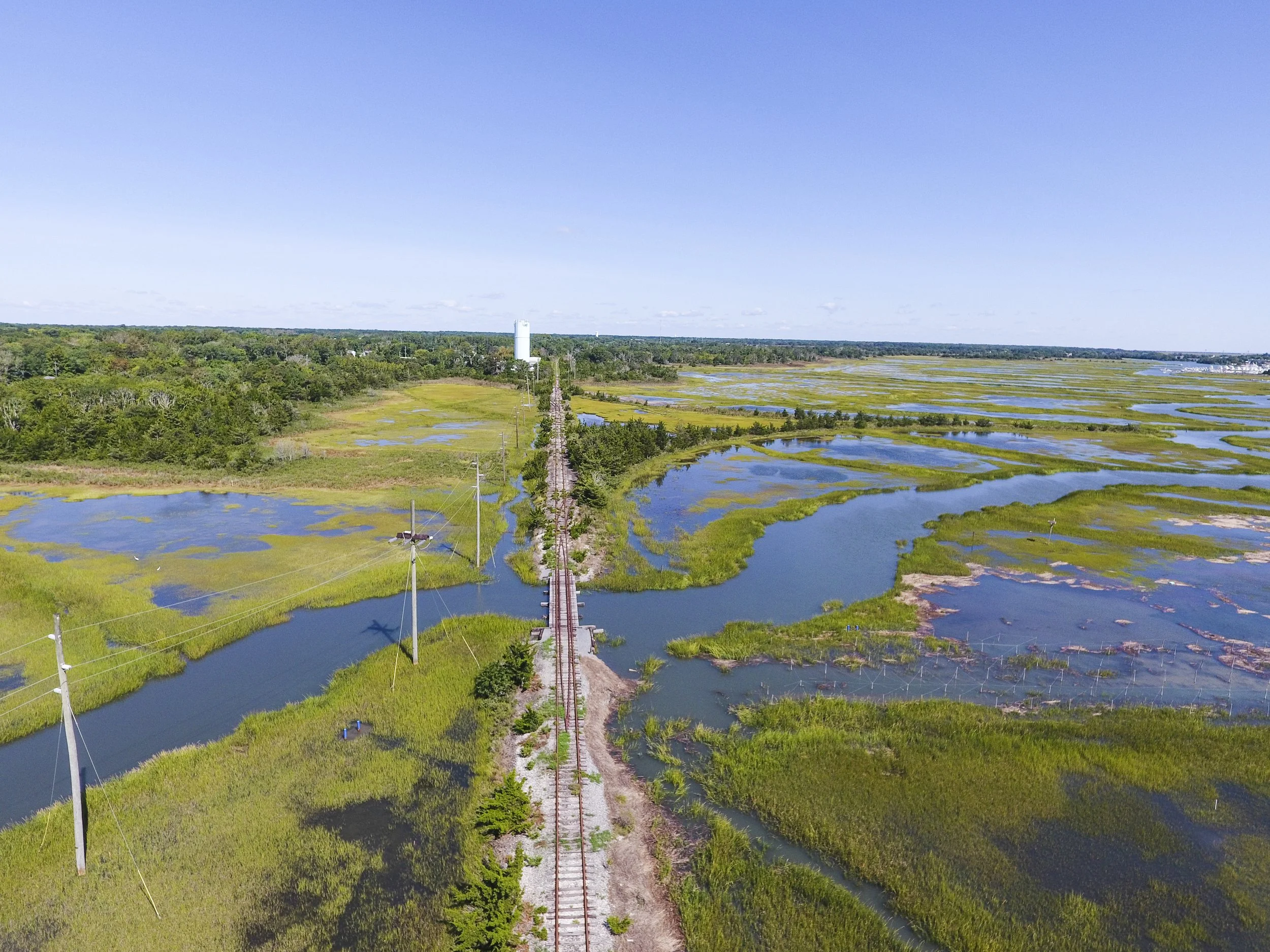 Bird’s eye view of Revolution Rail’s Cape May Run in Cape May, NJ