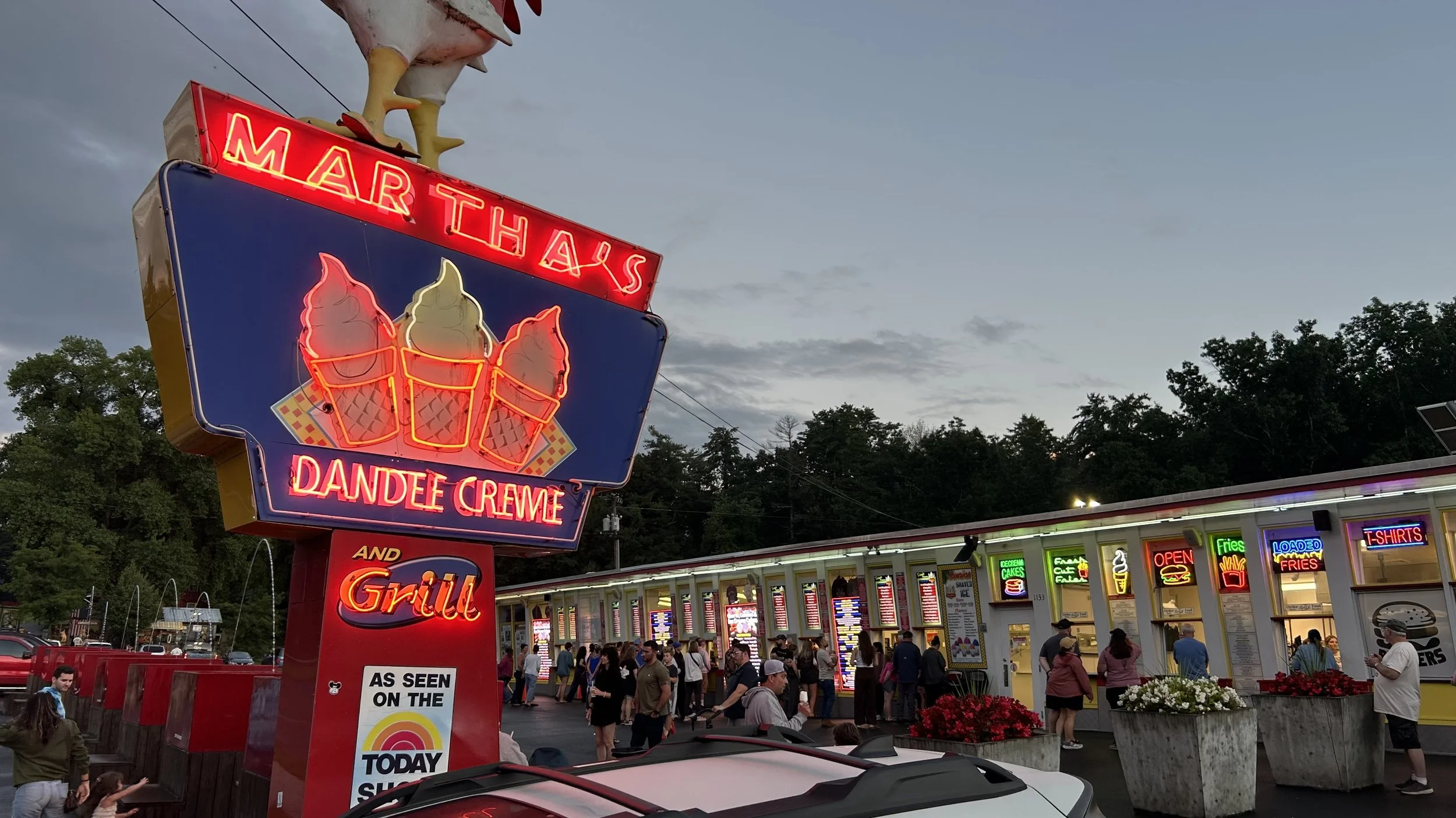 Martha's ice cream sign