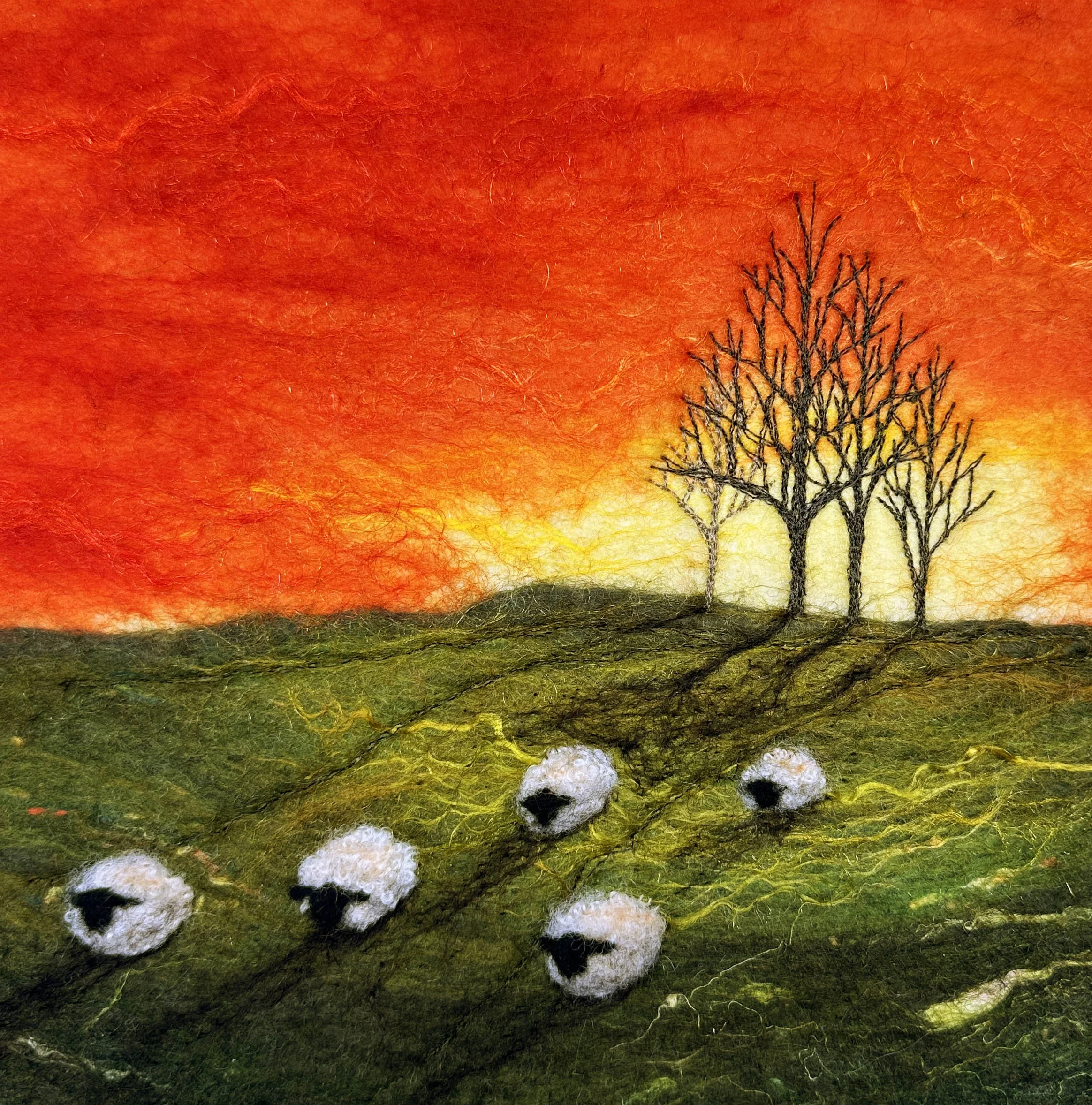 Golden Light Of The Setting Sun (Original Artwork)