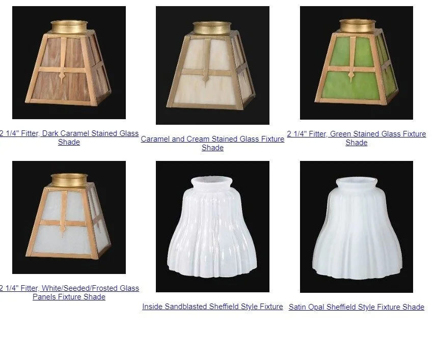 21/4 inch Fitter Glass Shades Lamp Repair Lamp Parts Lamp Shades