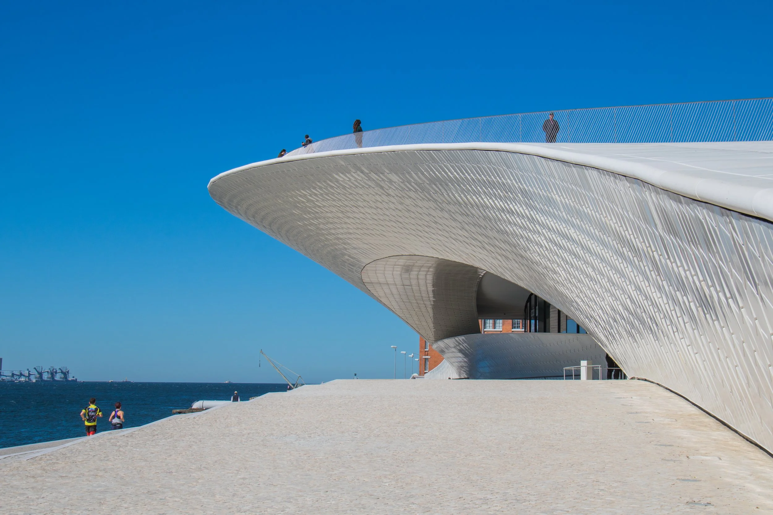 maat museum in belem architecture shown from the outside