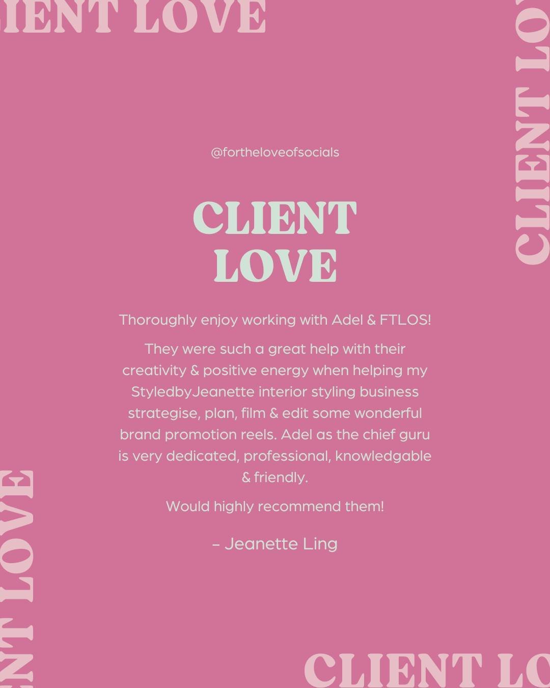 Each and every one of our clients brings something special to us as an agency, whether it's their innovative ideas or their passion for making a difference in their respective industries 💘

We are so lucky to work alongside such incredible businesse
