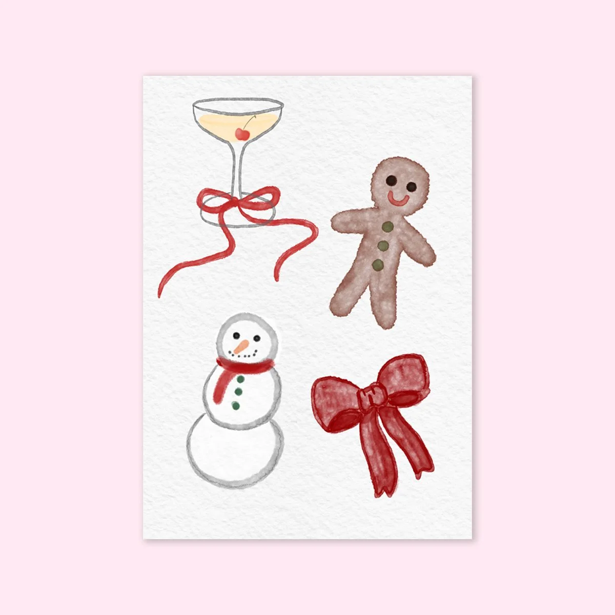 Kort med juleikoner