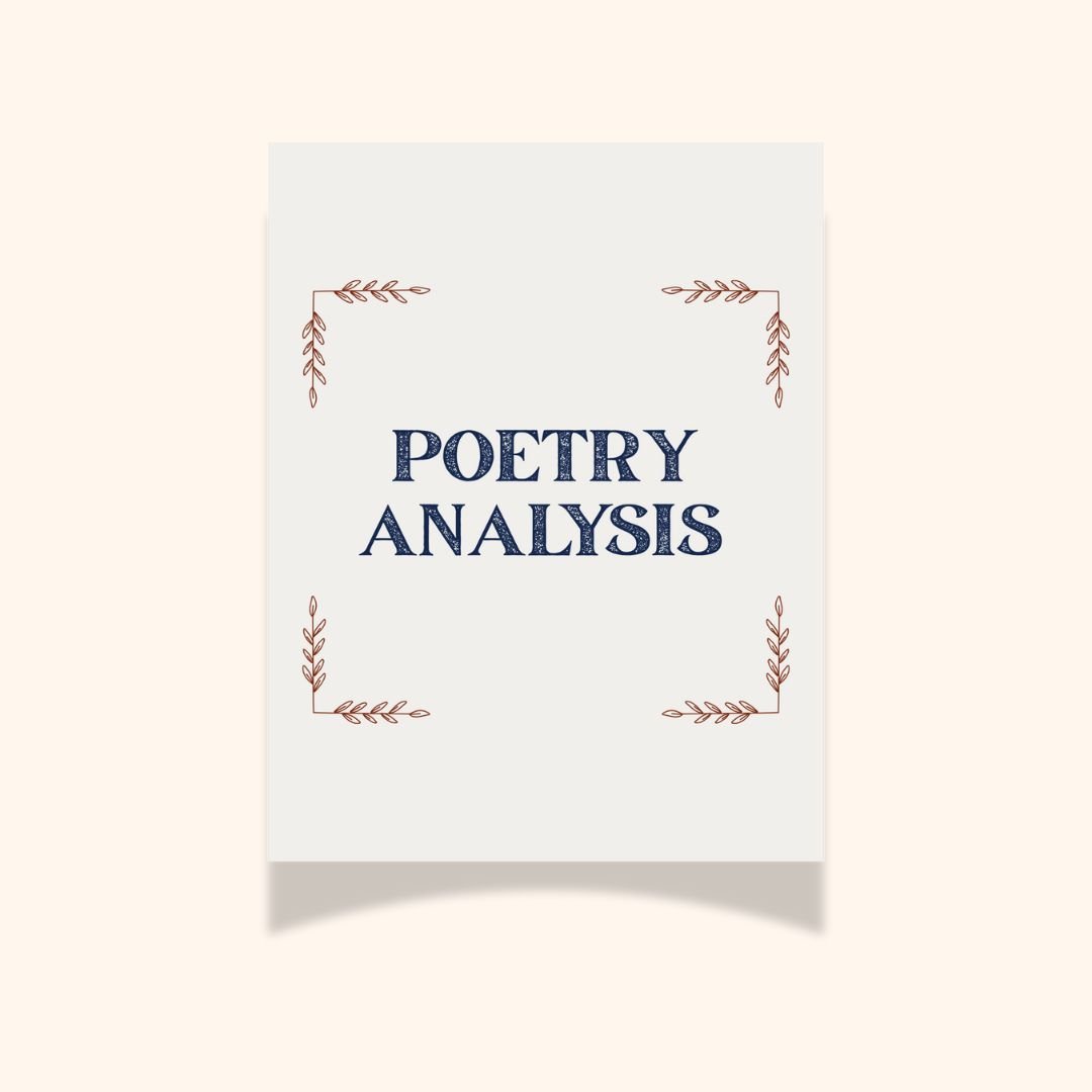 Poetry Analysis: A Scaffolded ELA Resource for English classrooms