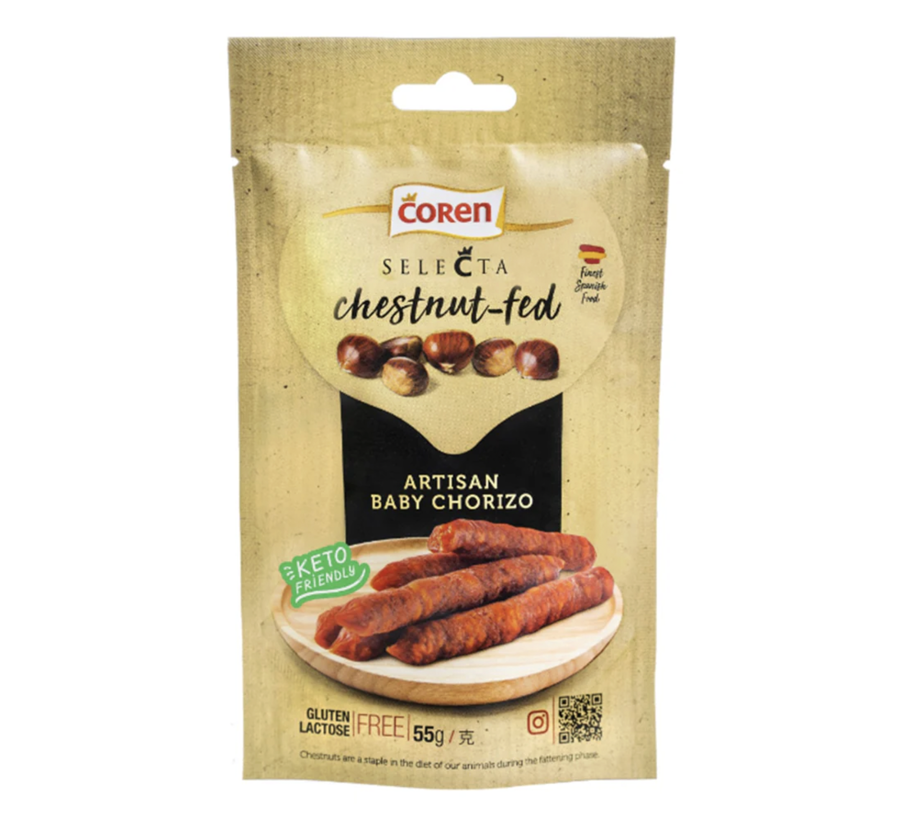 Corena, Selecta Chestnut-Fed Artisan Baby Chorizo, 55g