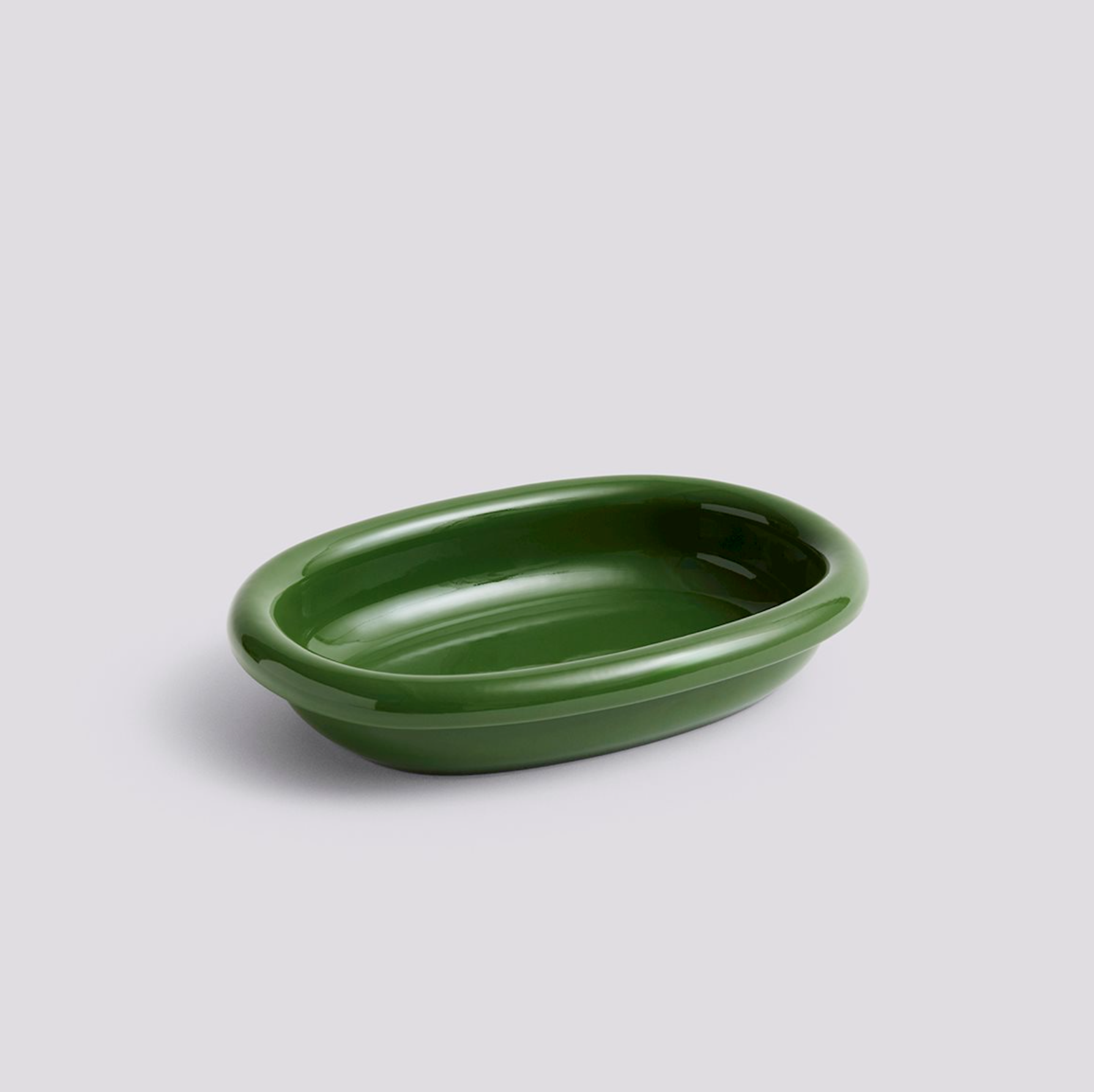HAY, Barro Oval Dish, Small, Green