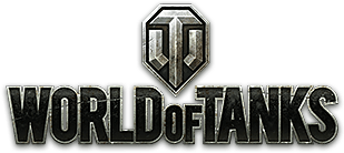 Logo of World of Tanks with a shield emblem.