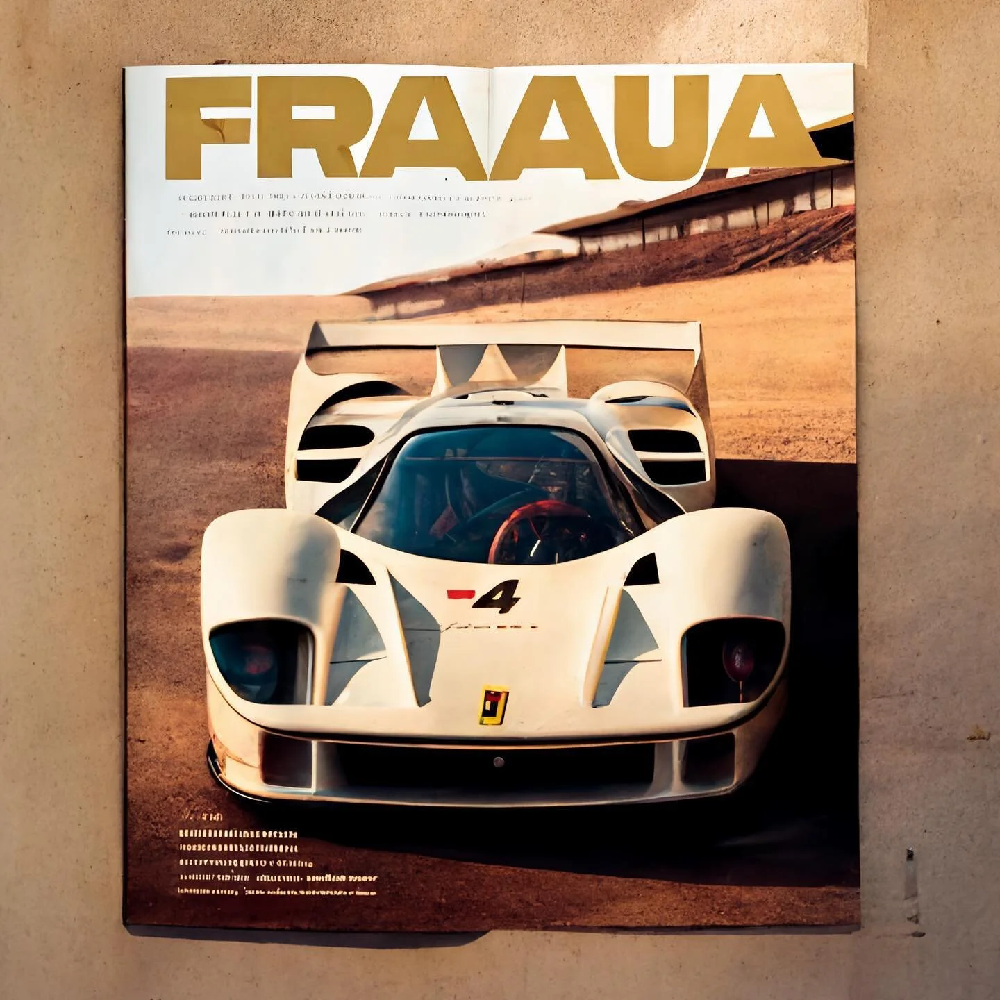 Vintage Ferrari Inspired Mag Covers
@uchu.jinshu.mag

#aigeneratedart #racingmagazine #midjourney #streetracing #ai #aigenerated #aiart #magazinecover #aimagazine #aidesign #midjourneyart  #streetracingmagazine #racingmagazine #aicreation 

@complex 