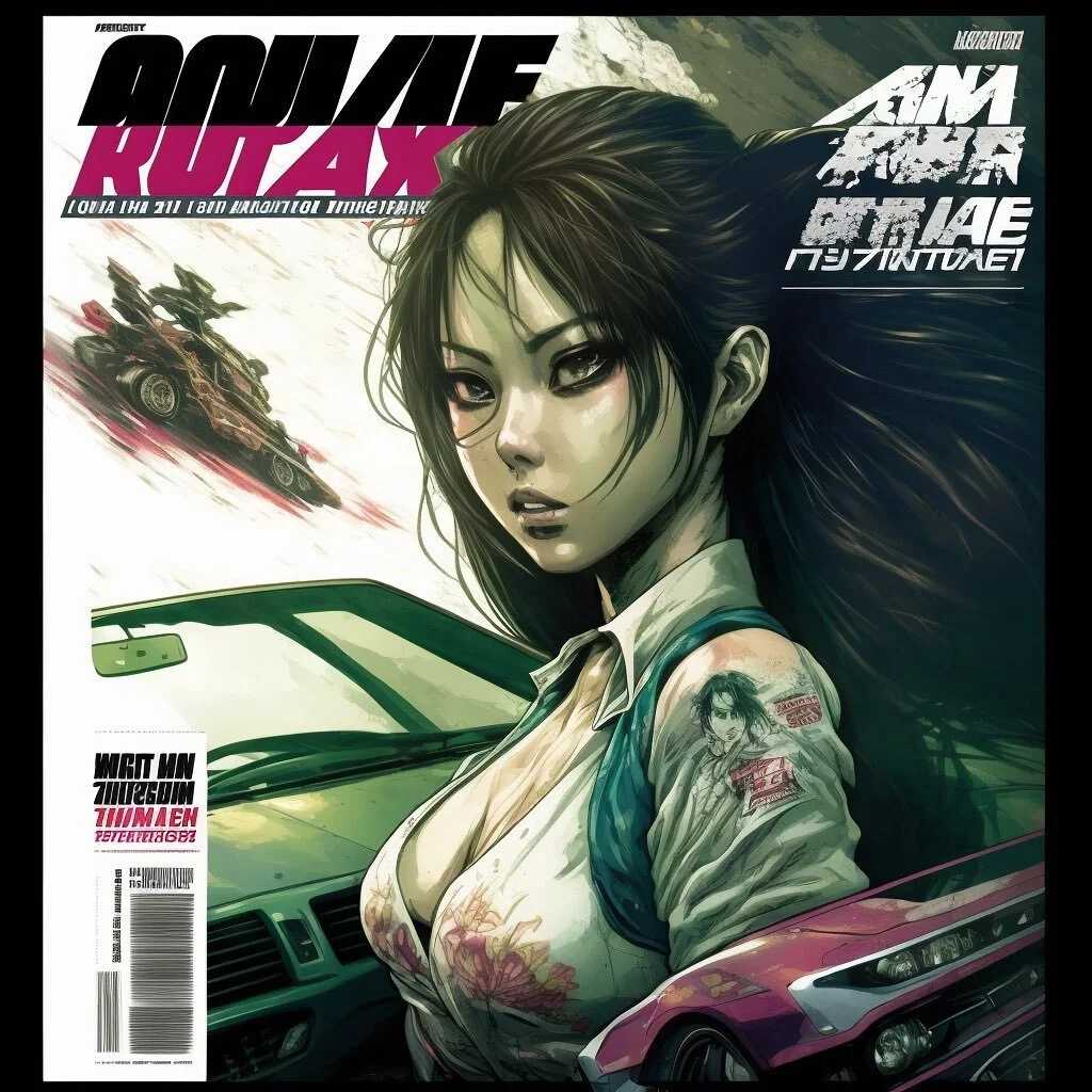 Femme Fatal Inspired Mag Covers
@uchu.jinshu.mag

#aigeneratedart #racingmagazine #midjourney #streetracing #ai #aigenerated #aiart #magazinecover #aimagazine #aidesign #midjourneyart  #streetracingmagazine #racingmagazine #aicreation 

@complex @hid