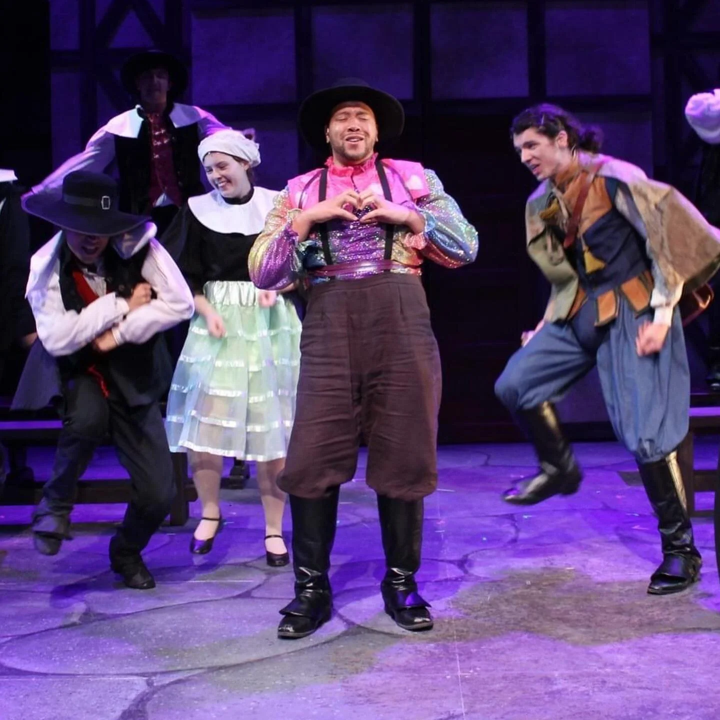 Something Rotten! This sparkly shirt is my pride &amp; joy 🌟

Designed by @camilla.morrison 
Photos by @texasshakes 

╭┈◦&bull;◦❥&bull;◦

#somethingrotten#musicatheatre#showphotos#costume#costumestitcher#sewing#theatreartist#texasshakespearefestival