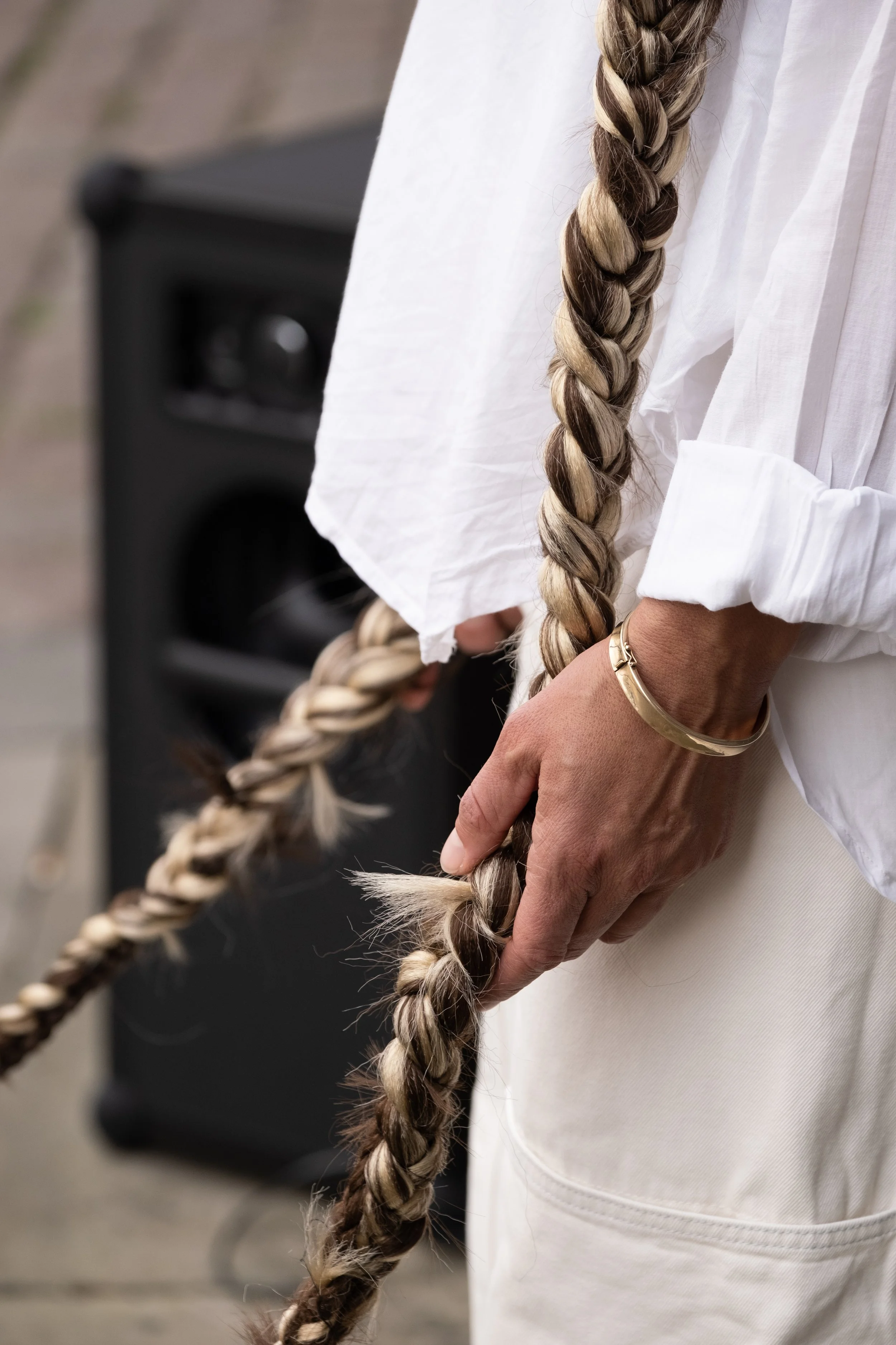 We’re Magic. We’re Real #3 (These Walls), 2021. Performance, Archives in the Tongue: A Litany of Freedoms, Kunsthal Charlottenborg, 2022. Photos by Marlene Anne Lough.