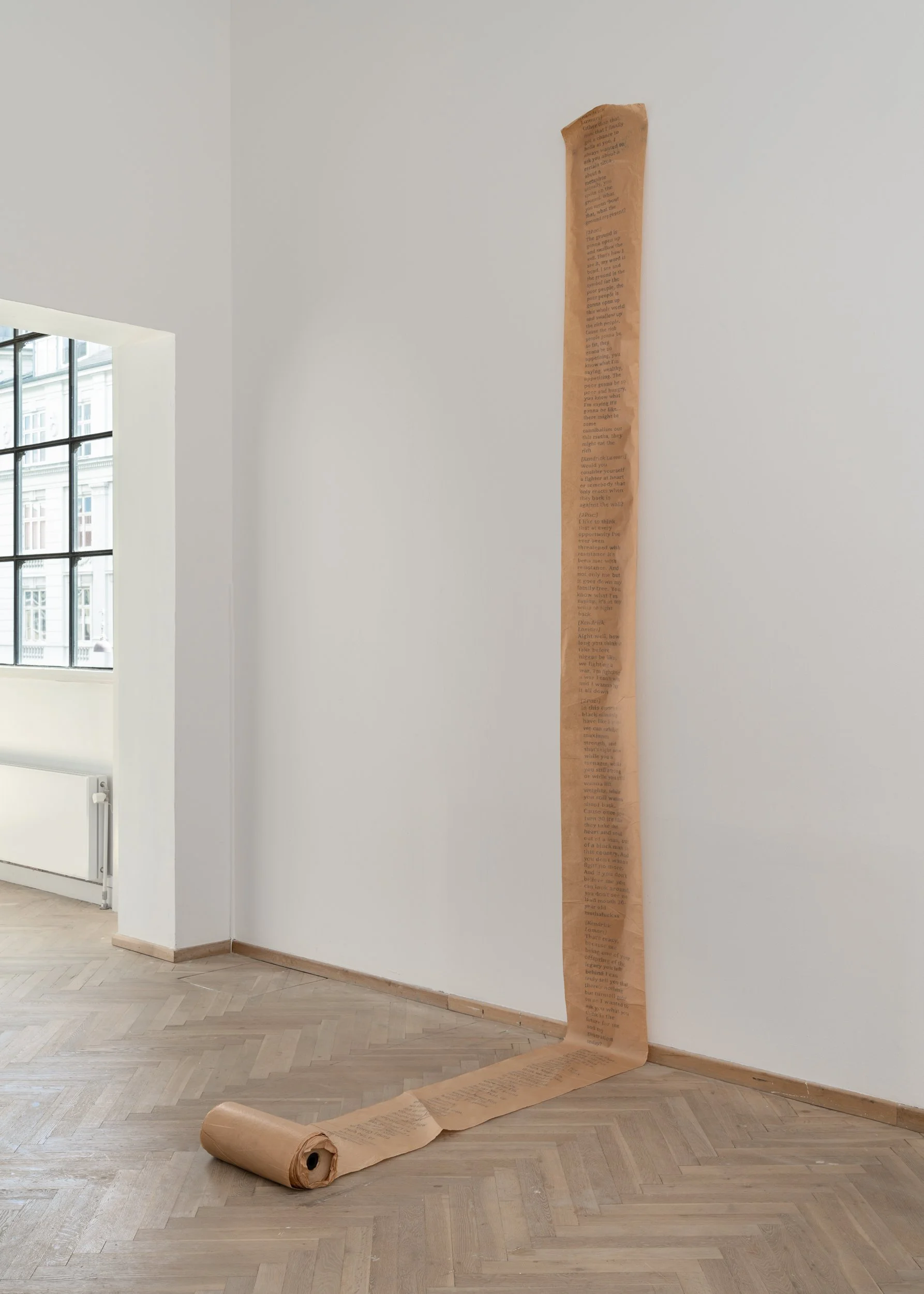 Because the Spirits, 2015, installation view, Kunsthal Charlottenborg, 2022 