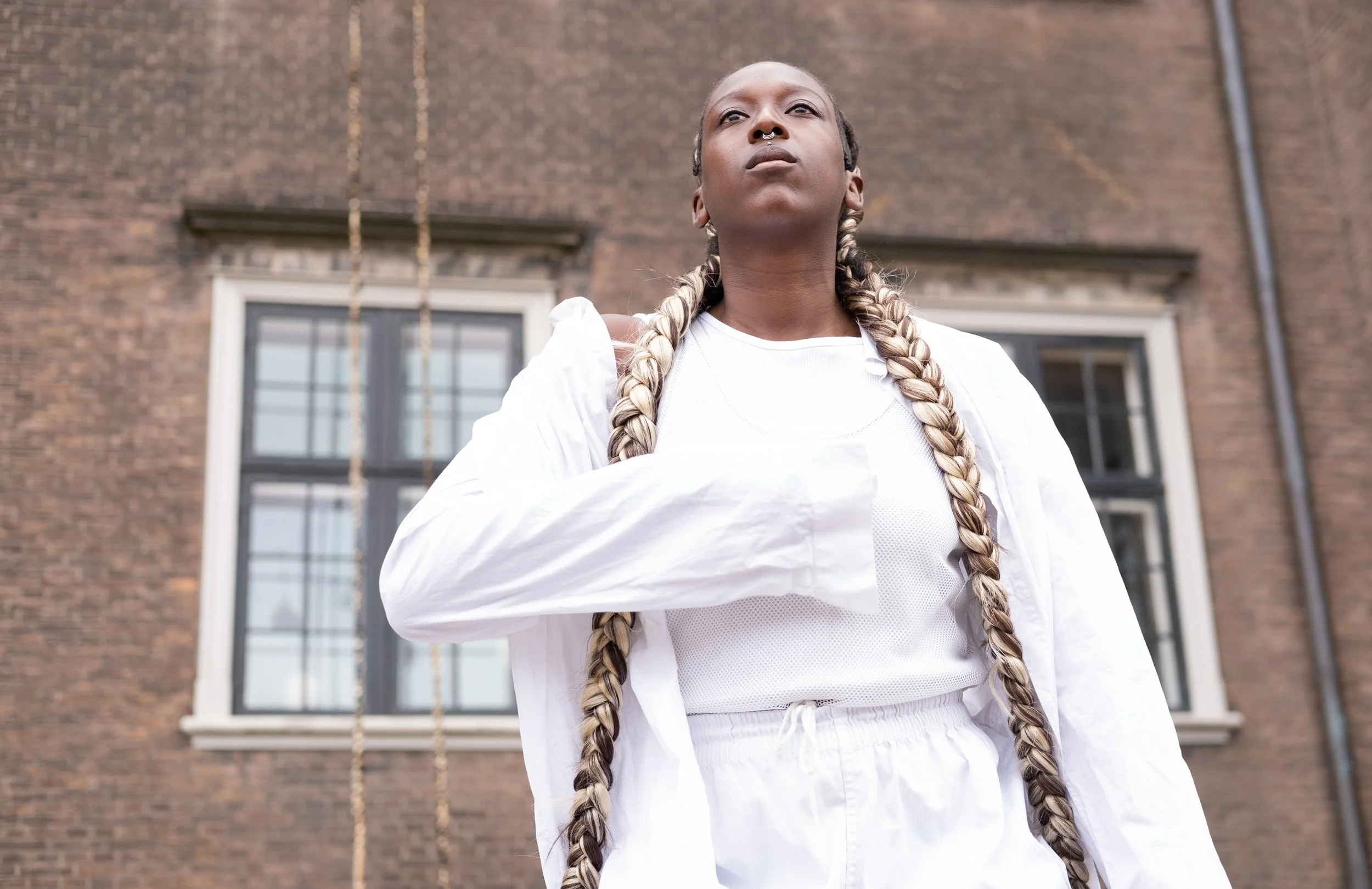 We’re Magic. We’re Real #3 (These Walls), 2021. Performance, Archives in the Tongue: A Litany of Freedoms, Kunsthal Charlottenborg, 2022. Photos by Marlene Anne Lough.