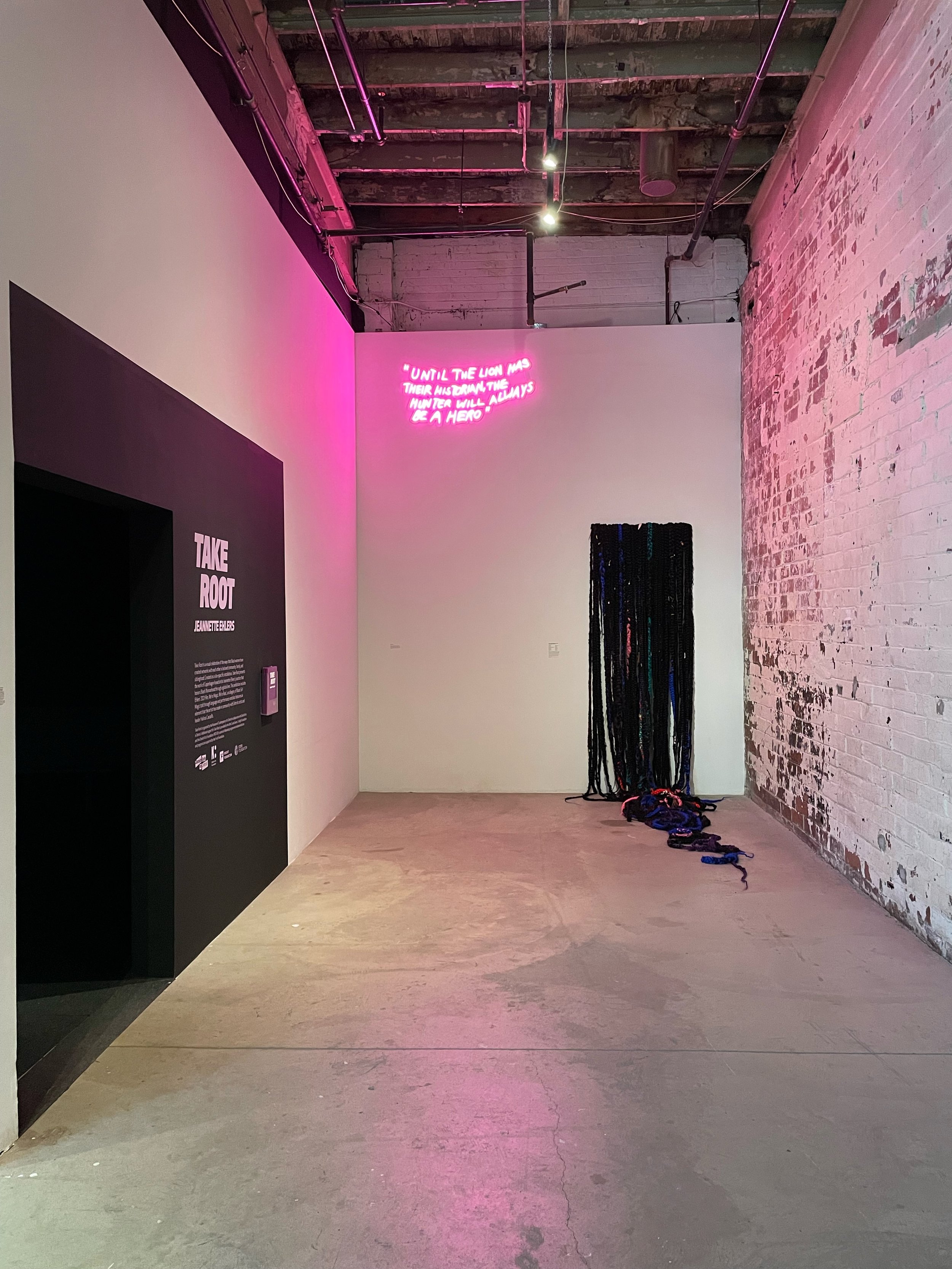 Secret Pathways to Freedom. Installation view, MOCAD, Detroit, 2021 / 2022