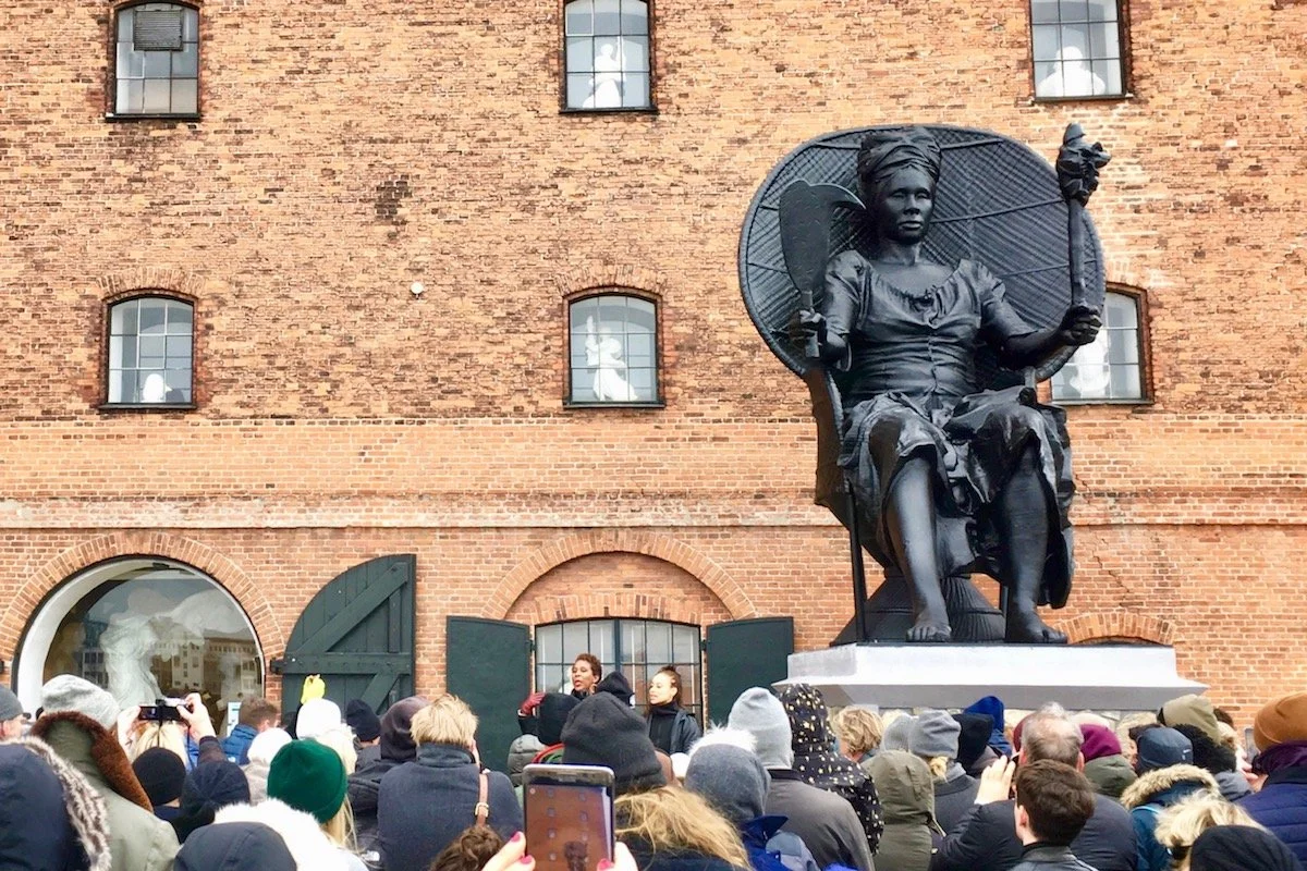 Inauguration of I Am Queen Mary by La Vaughn Belle and Jeanette Ehlers, Copenhagen 2018. Photo: Sarah Giersing.