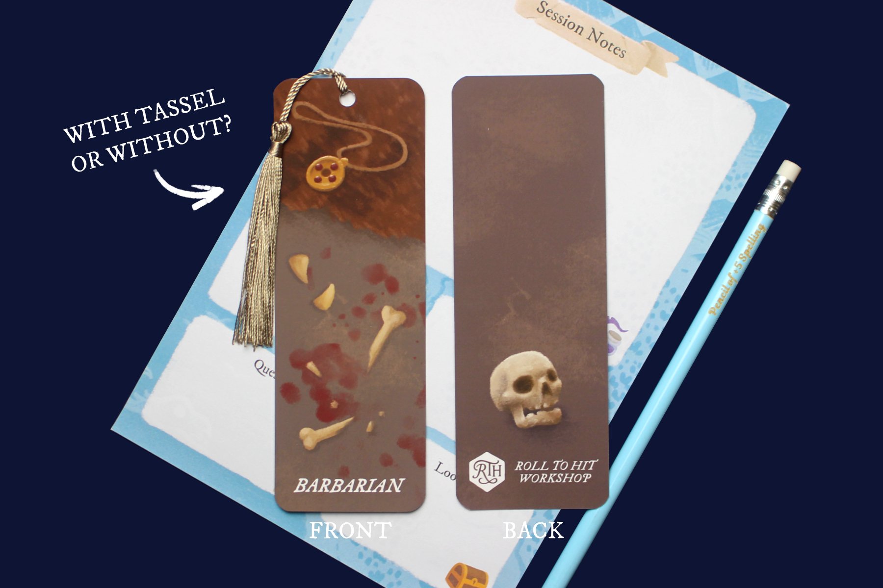 Barbarian D&D Bookmark