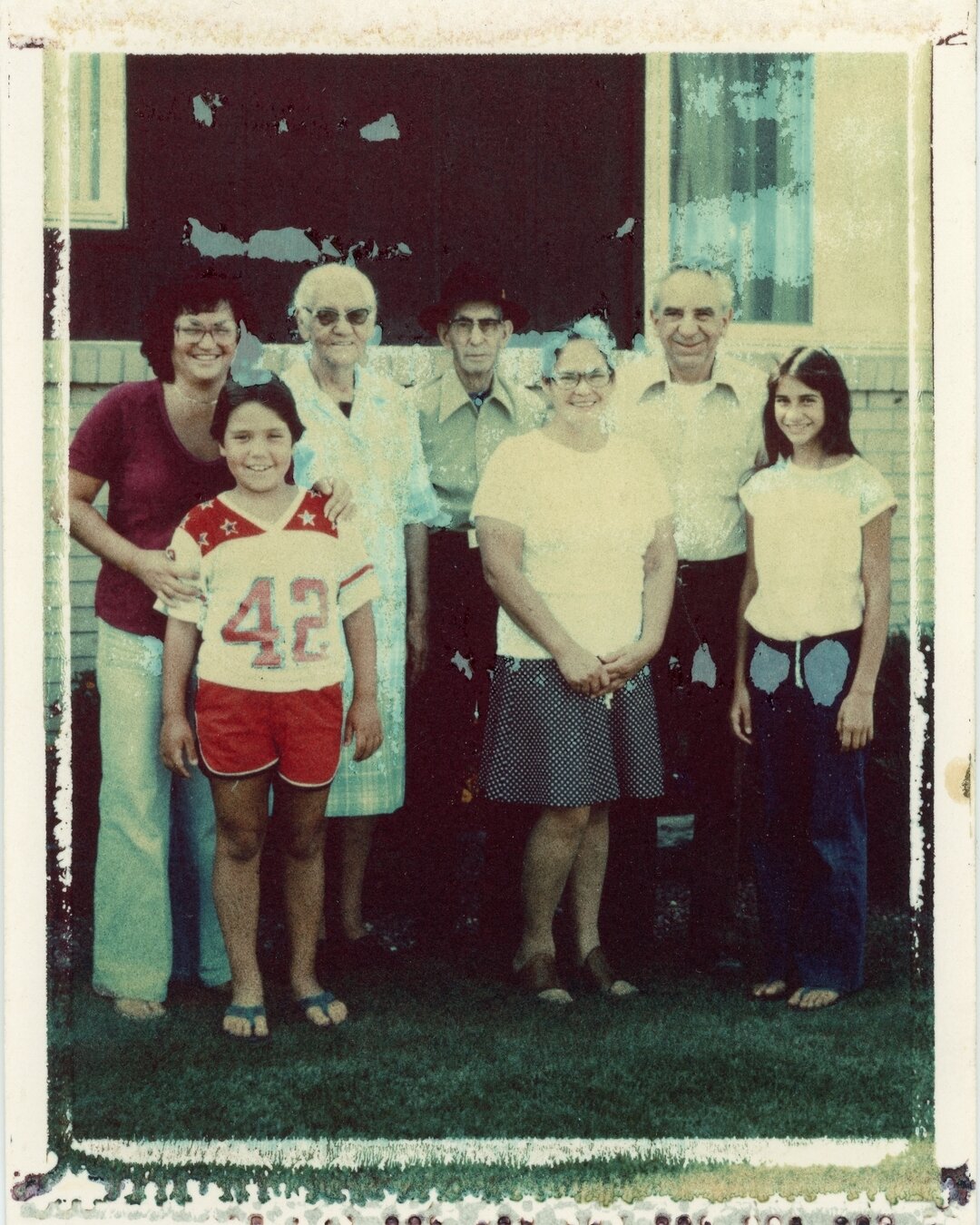 One of a few awkward stages for me, but i love the photo. Grandparents and Great Grandparents in one shot. Taken maybe around '80-'81. Polaroid 669 Transfer on watercolor paper. 

#polaroid #polaroidi2 #instantphotography #instantfilm #filmphotograph