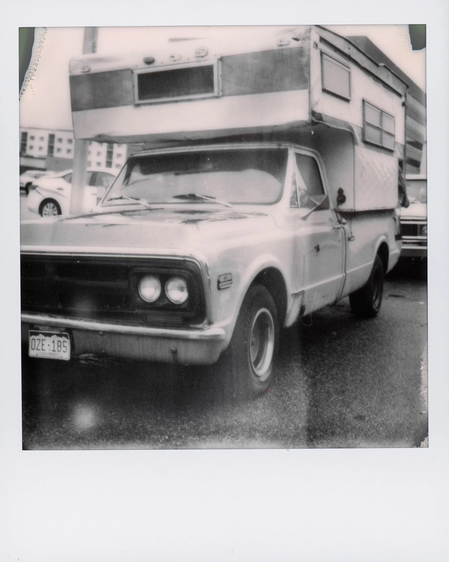 Truck and Camper | Mint SLR670 | Polaroid I-Type 

Shot with bright grey skies on full auto. I still haven&rsquo;t fully embraced throwing on the Time Machine and setting exposures.  Mainly, due to the fact that I don&rsquo;t love how it sits on the 