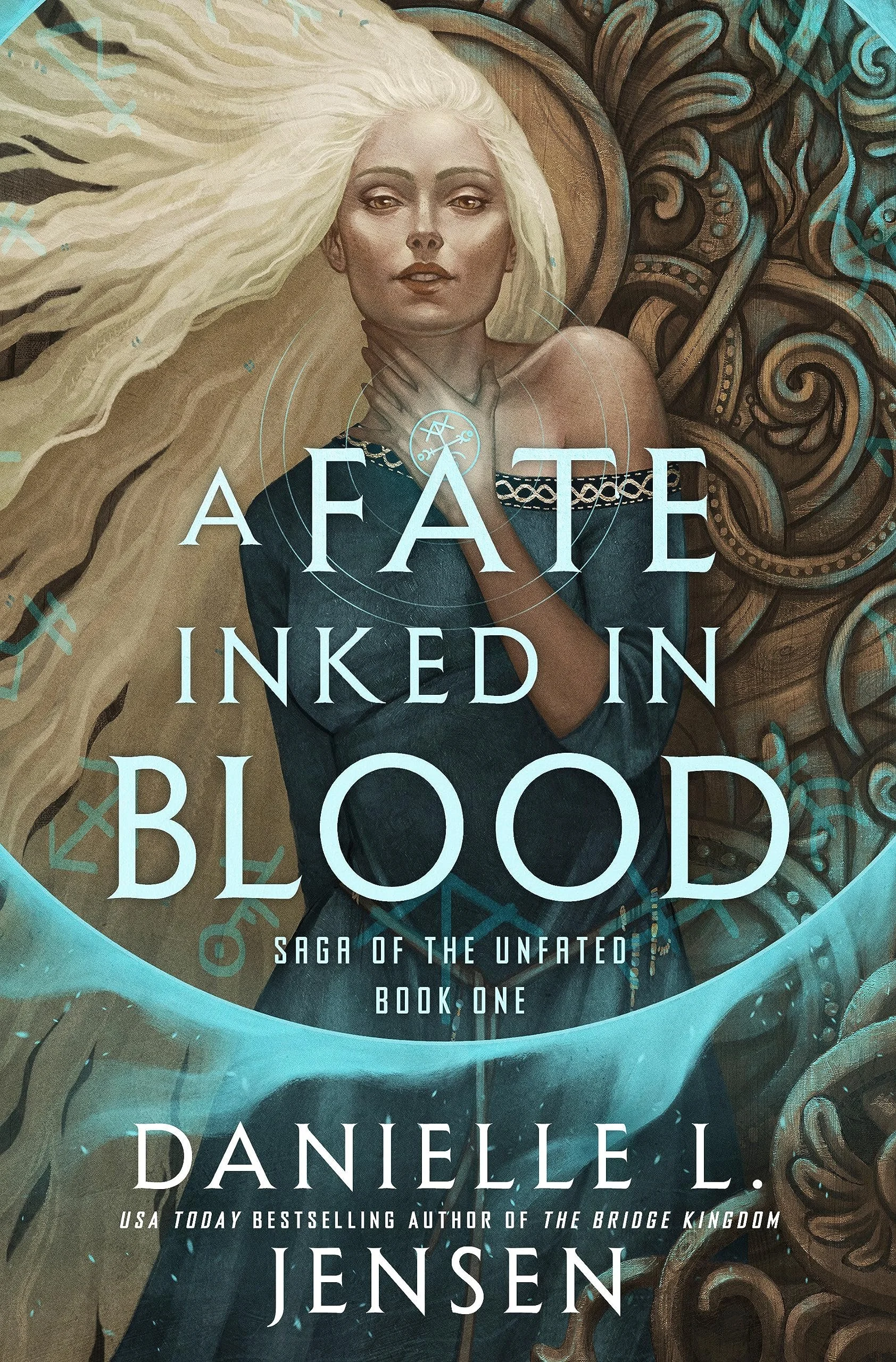 This is an image of A Fate Inked in Blood by Danielle L Jensen