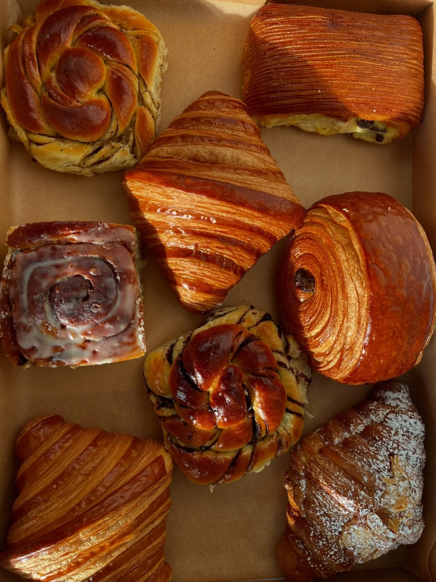 The Classics.

Our everyday line up that probably don&rsquo;t get as much of a spotlight on here as their fancier pals.

- Our Classic Croissant. 
Three days work and a whole lot of butter.

- Honey + Sea Salt Croissant. 
Our classic croissant with a