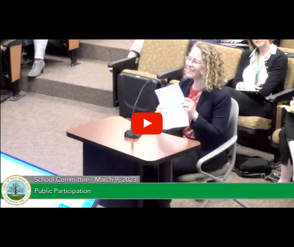 News and Media of JoAnna French's campaign for Westwood School Committee — JoAnna For Westwood