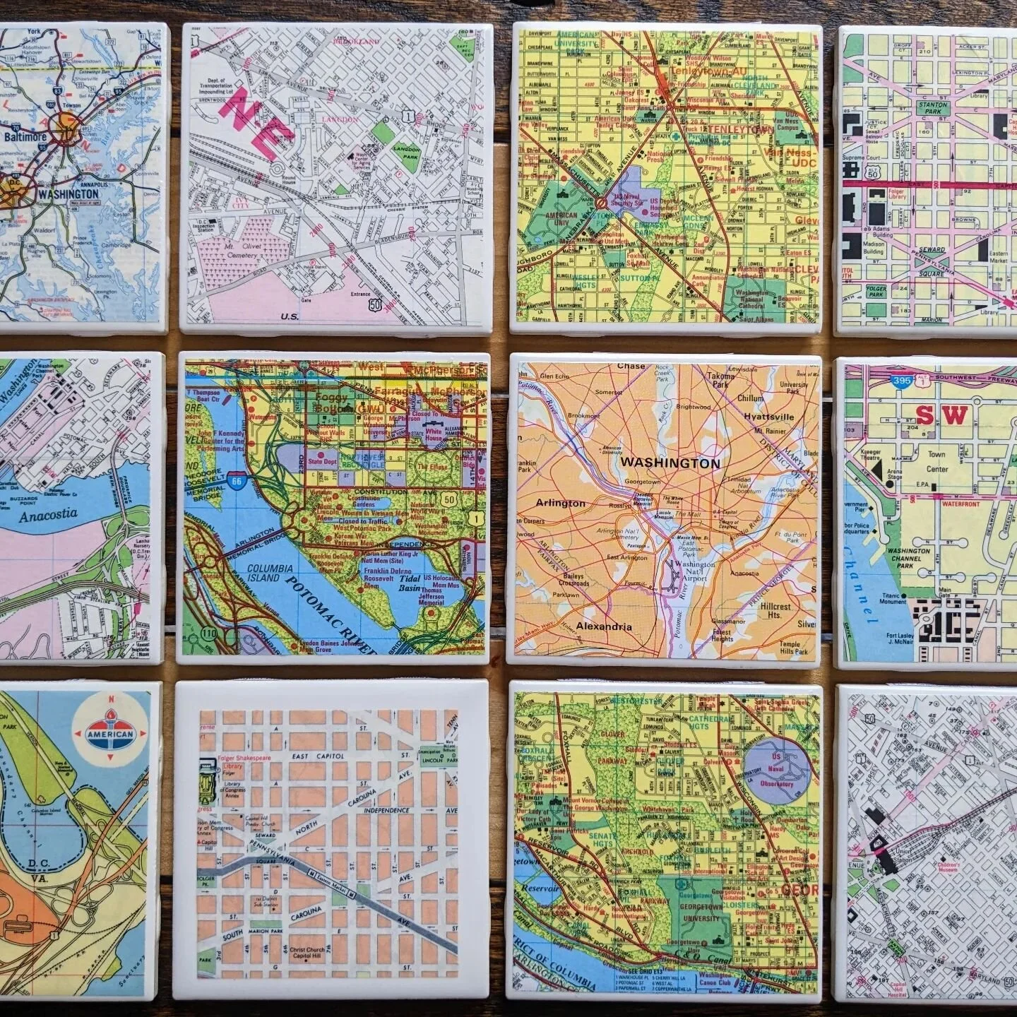 Washington DC Quadrants Vinyl Sticker — All Mapped Out
