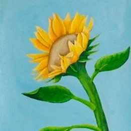 "Sunflower" Acrylic Painting on Multi-Media Paper