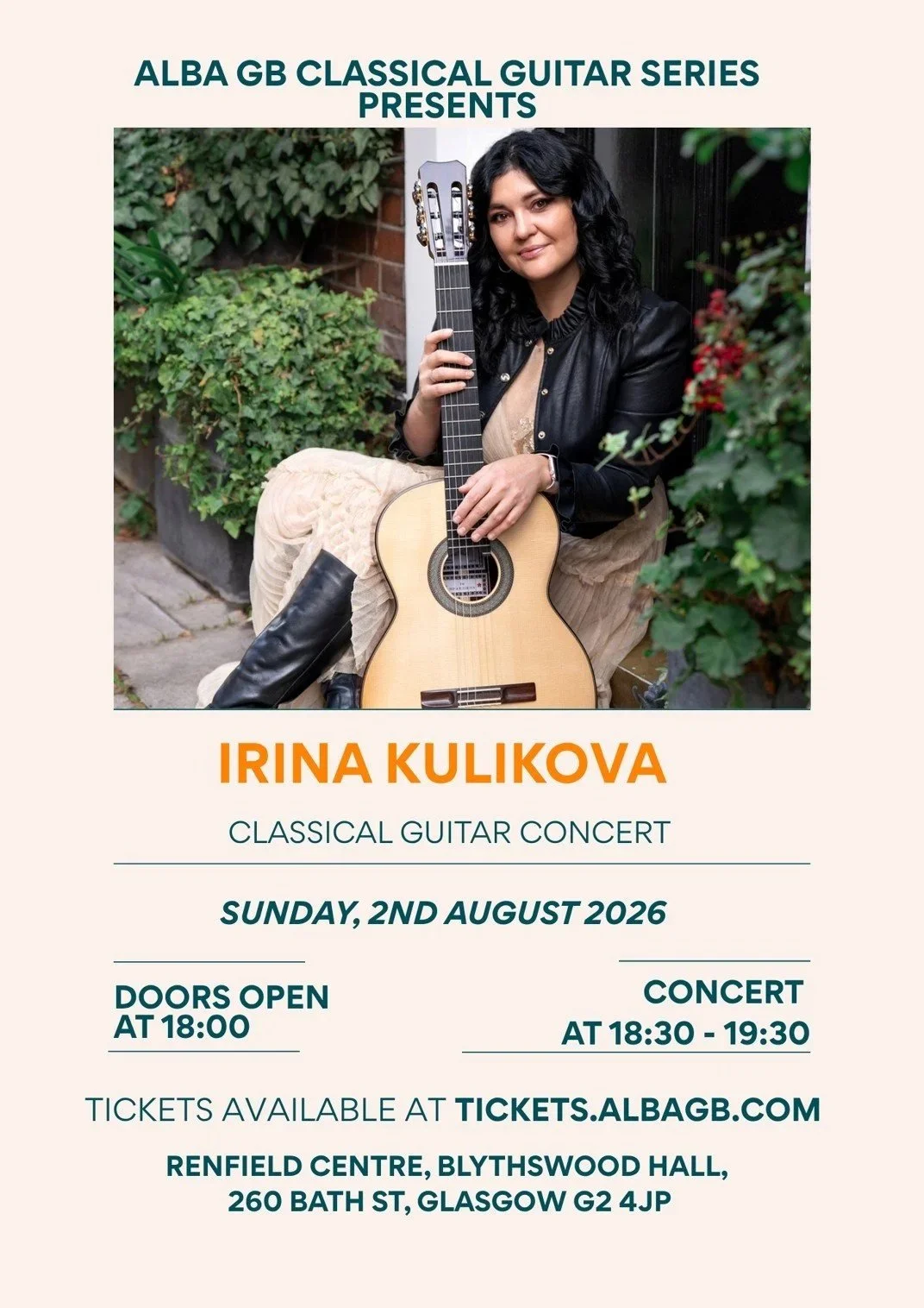 Irina Kulikova Classical Guitar Concert Live