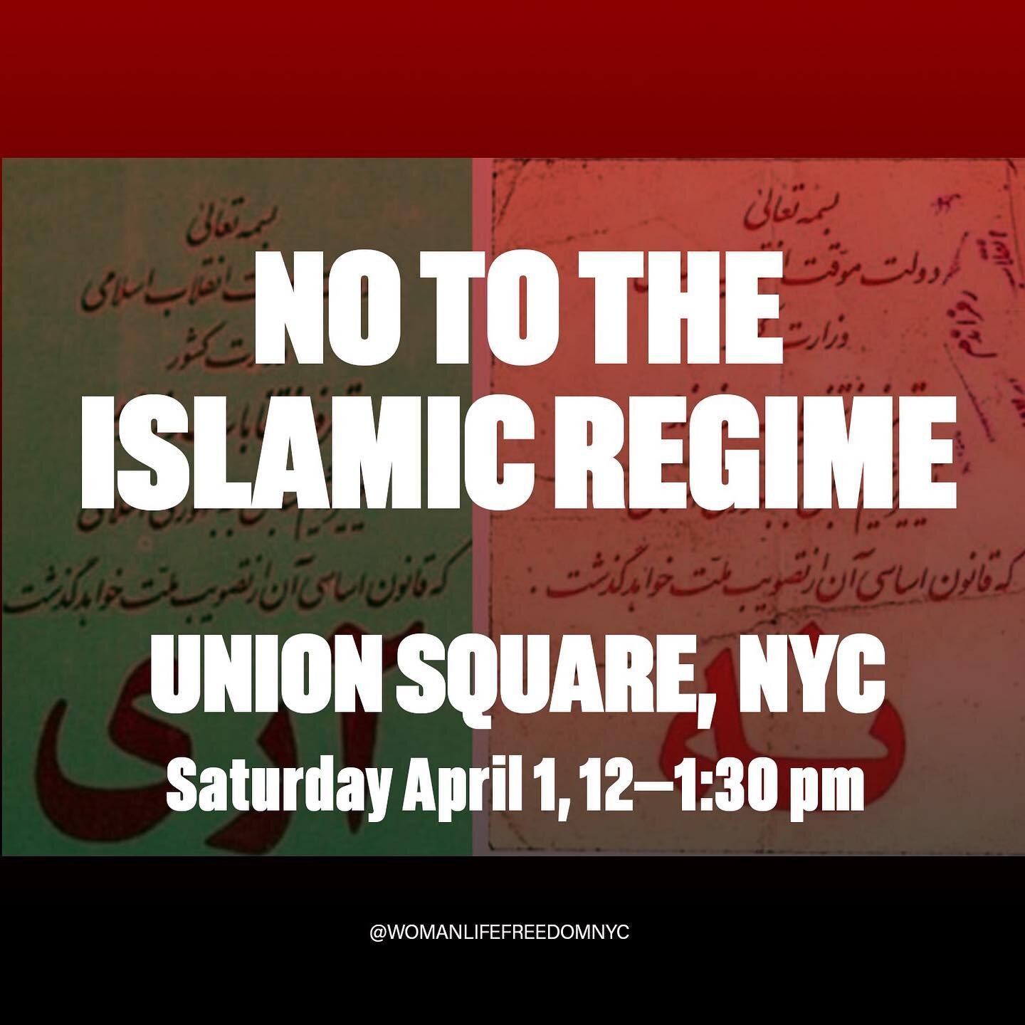 Join us! This Saturday in New York City as we continue our fight for democracy, religious freedom, and basic human rights. Let your voice be heard as we rally against the Islamic Regime in Iran and the IRGC. We will shout #NotoIslamicRepublic and dem