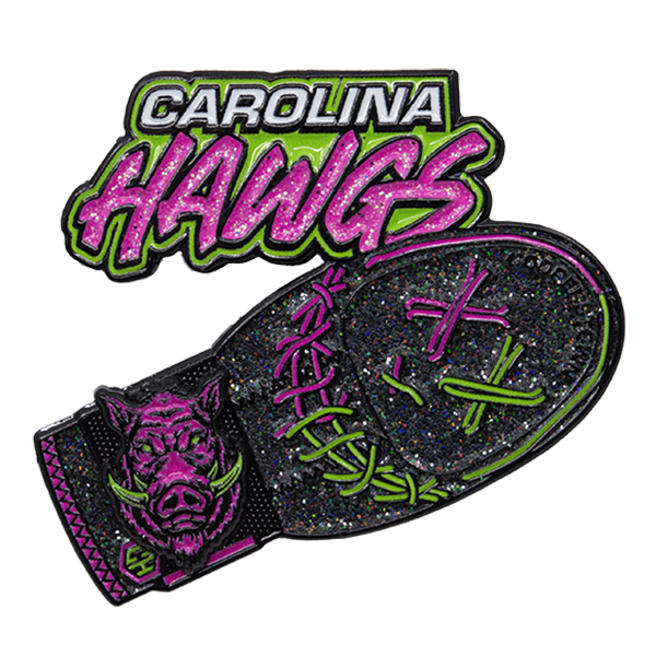 Sliding Mitt Cooperstown Baseball Trading Pin