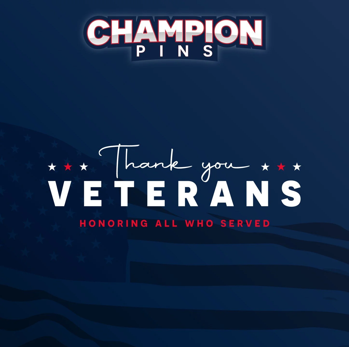 Honoring all who served. Today and every day. 
#ChampionPins #PinGameStrong #CustomTrading Pins #CustomPinTrading #BaseballPinTrading #SoftballPinTrading #WorldSeriesPinTrading #DreamsParkPinTrading #AllStarVillagePinTrading #SlumpBusterPinTrading #R