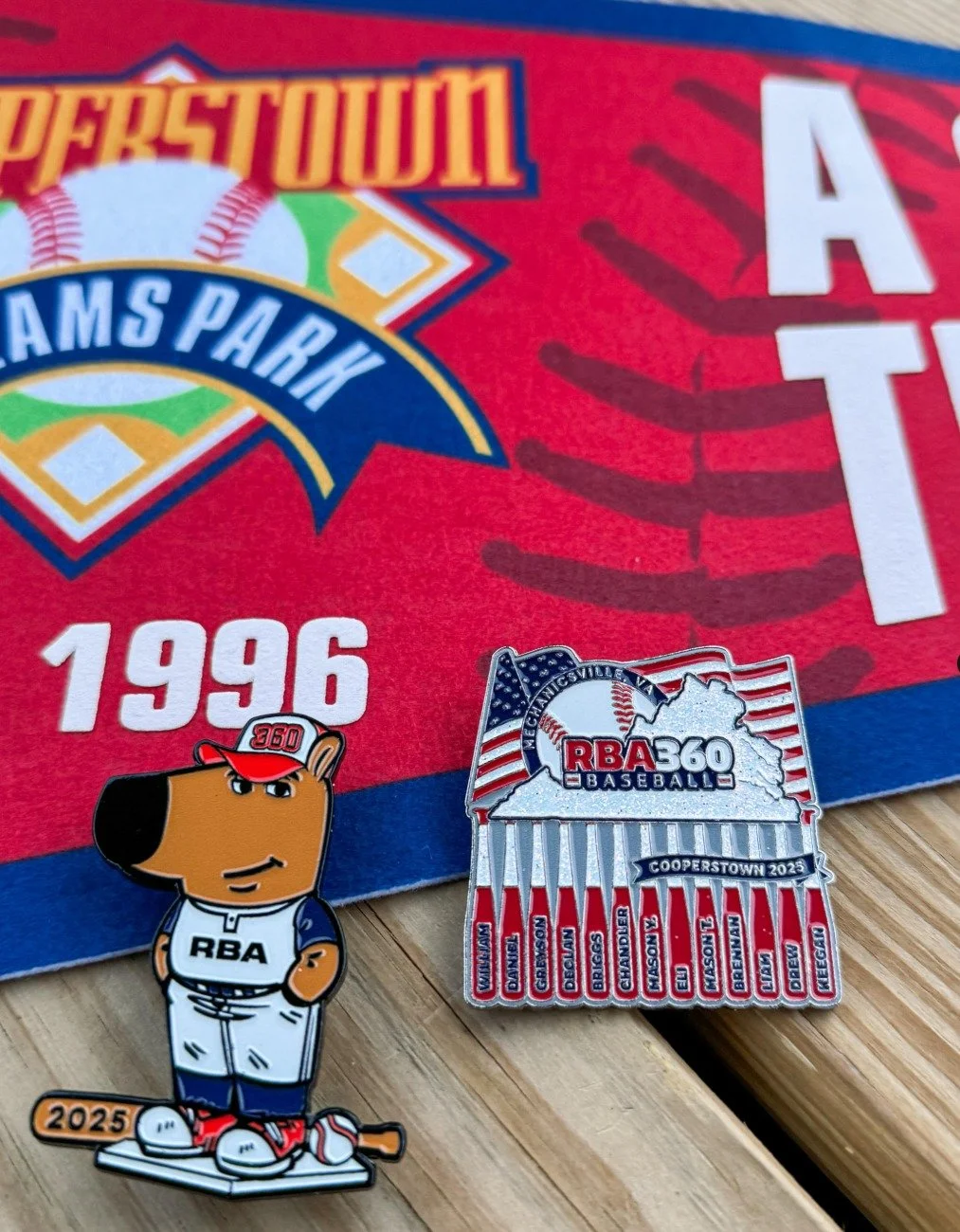🎉⚾ 2026 is about to be THE YEAR of trading pins at Cooperstown.... GUARANTEED!! ⚾🎉
One thing about Champion Pins?
We EVOLVE every single year 🔥
More creativity 🎨More value 💰More WOW factor 😎
We don&rsquo;t just make pins...we guide you through 