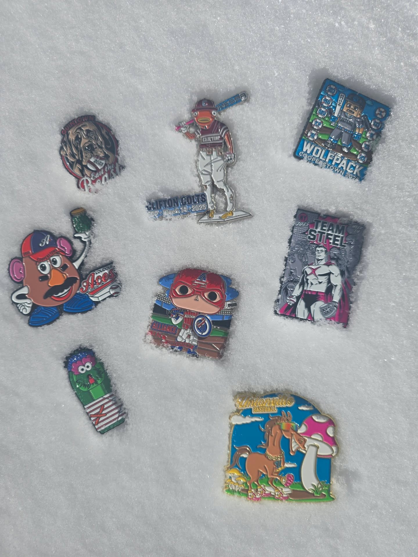 ⚾️🔥 WE MAKE EVERY PIN SEASON, NEXT LEVEL! 🔥⚾️
Creating trading pins for Cooperstown and tournaments everywhere is always a blast, but 2026 is already shaping up to be on another level 😮🚀
✨ 2025 brought some truly never-before-seen pins.. bold des