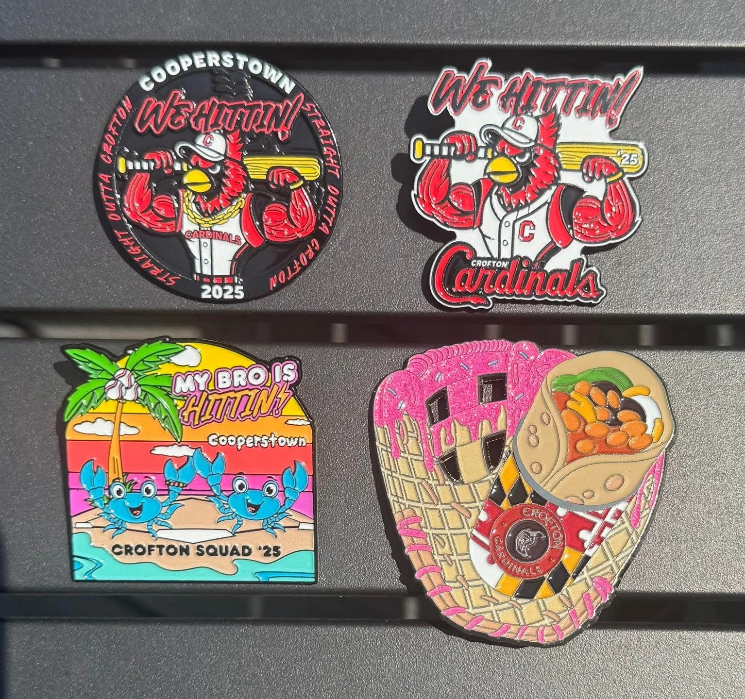 🔥 PIN TRADING PRO TIP 🔥
Snacks 🍪 &bull; Candy 🍬 &bull; Drinks 🥤 &bull; Fast Food 🍔 These fun elements are PLAYER FAVORITES and make pins stand out BIG TIME!🤔 Is your team tying in any of these must-have designs for 2026?! #ChampionPins #PinGam