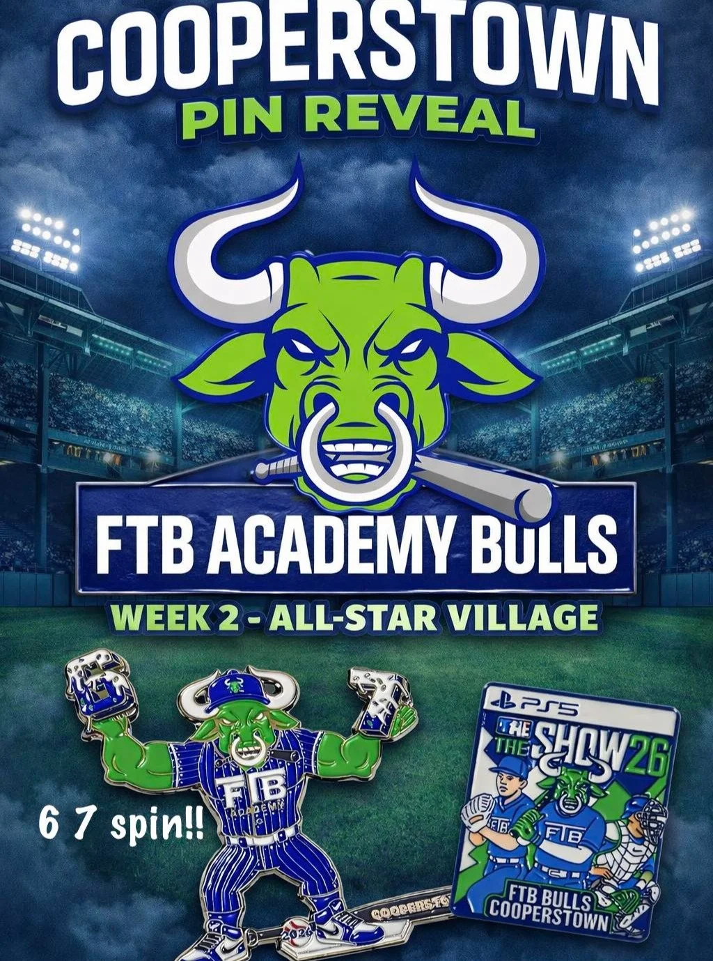 Week 2 ASV is here! 🔥 Who was able to lock in the FTB Bulls Academy set!? 👀 This one features some awesome spinner action paired with that clean 6️⃣7️⃣ drip, making it a truly unique design that brings the team's identity to life. 🐂✨
We're proud t
