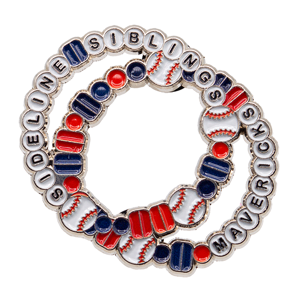 Sibling Baseball Trading Pin