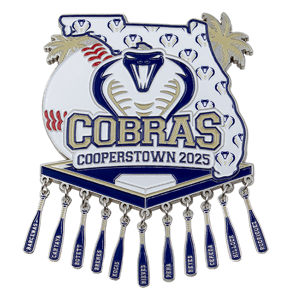 Cobras baseball trading pin