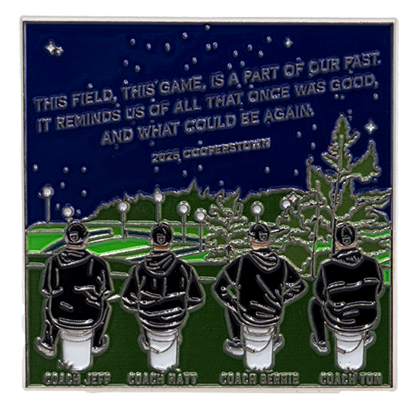 Coaches Cooperstown Baseball Trading Pin
