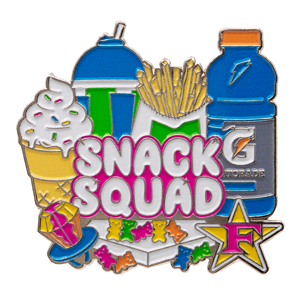 Sibling Snack Squad Baseball Trading Pin