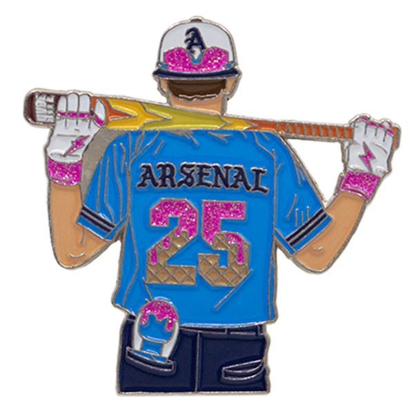Arsenal Baseball Cooperstown Baseball Trading Pin