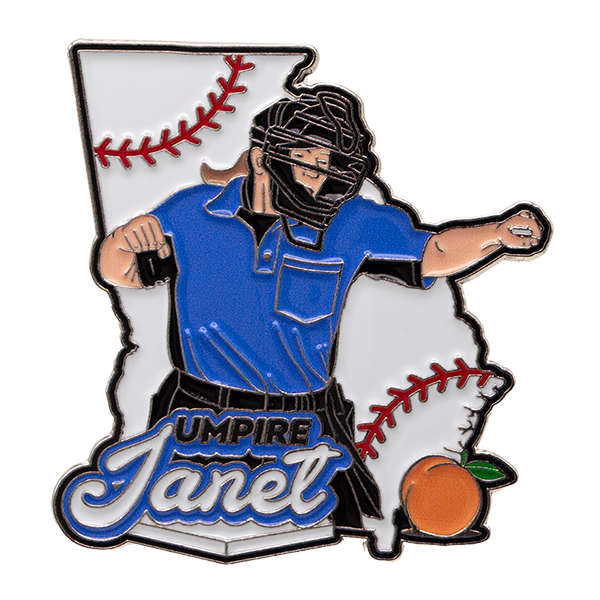 Umpire Baseball Trading pin