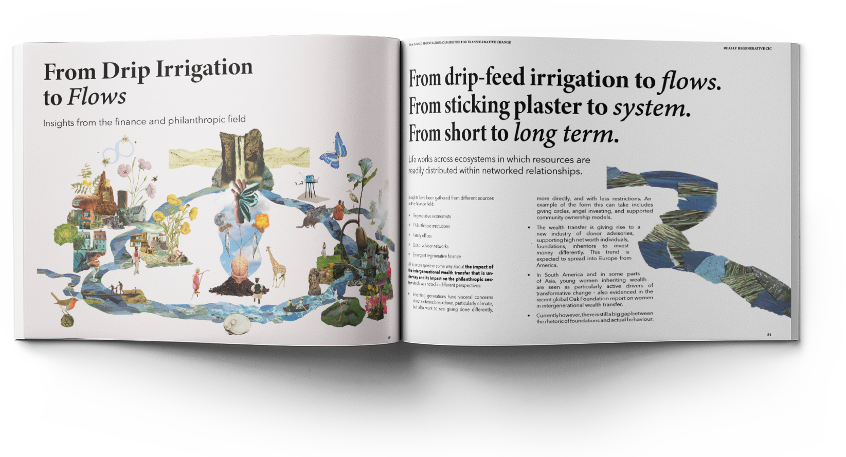 Collage Design & Graphic Design for a Philanthropic Impact Report