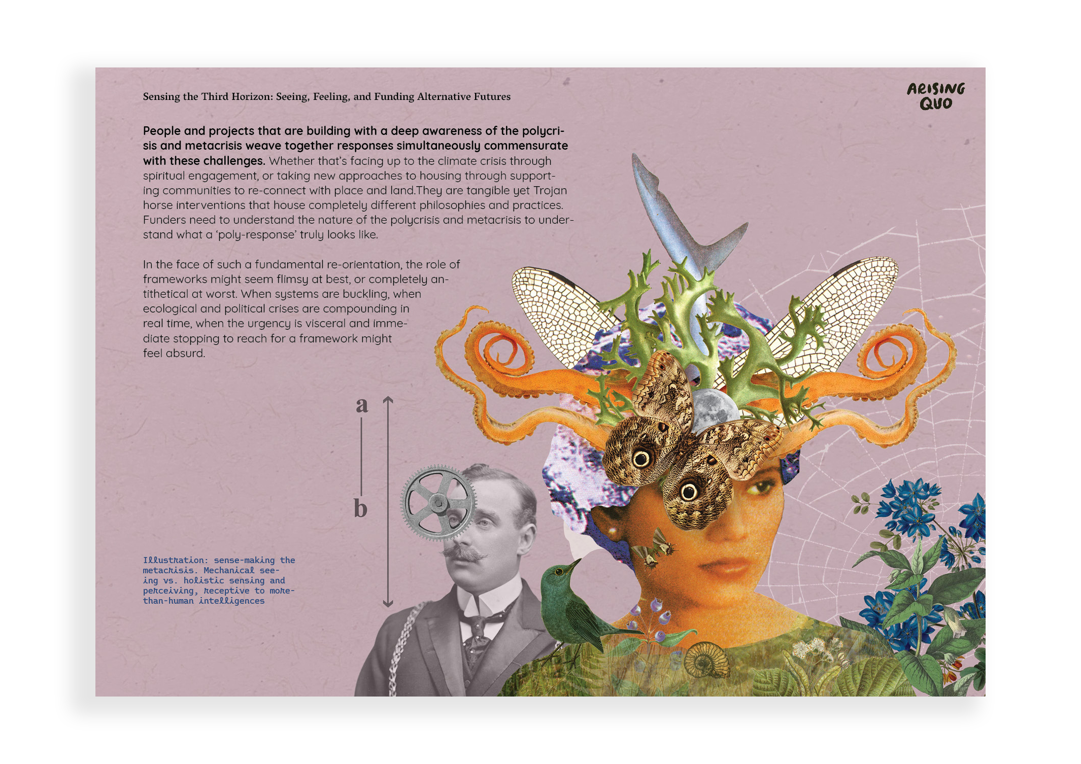Collage Art, Graphic Design & Illustration for a Philantrophic Advisory