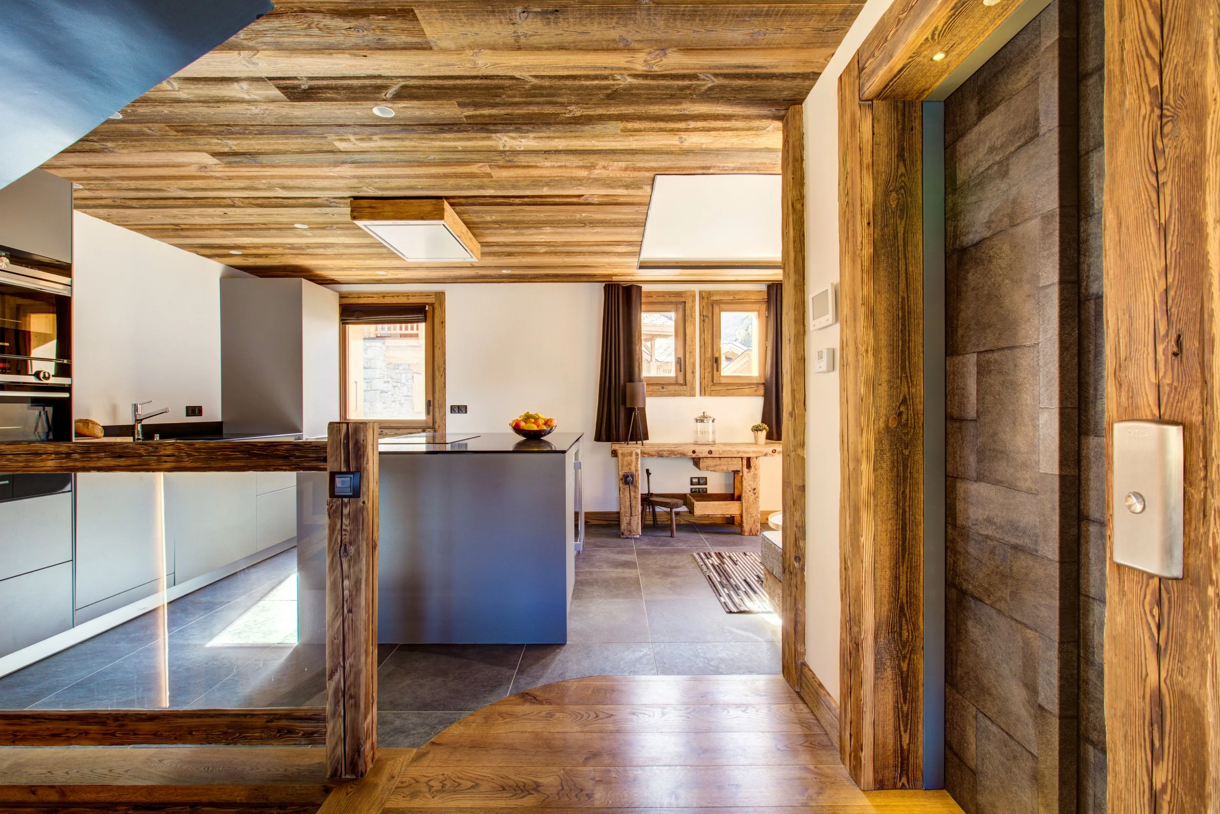 Look through to kitchen and lift.jpg