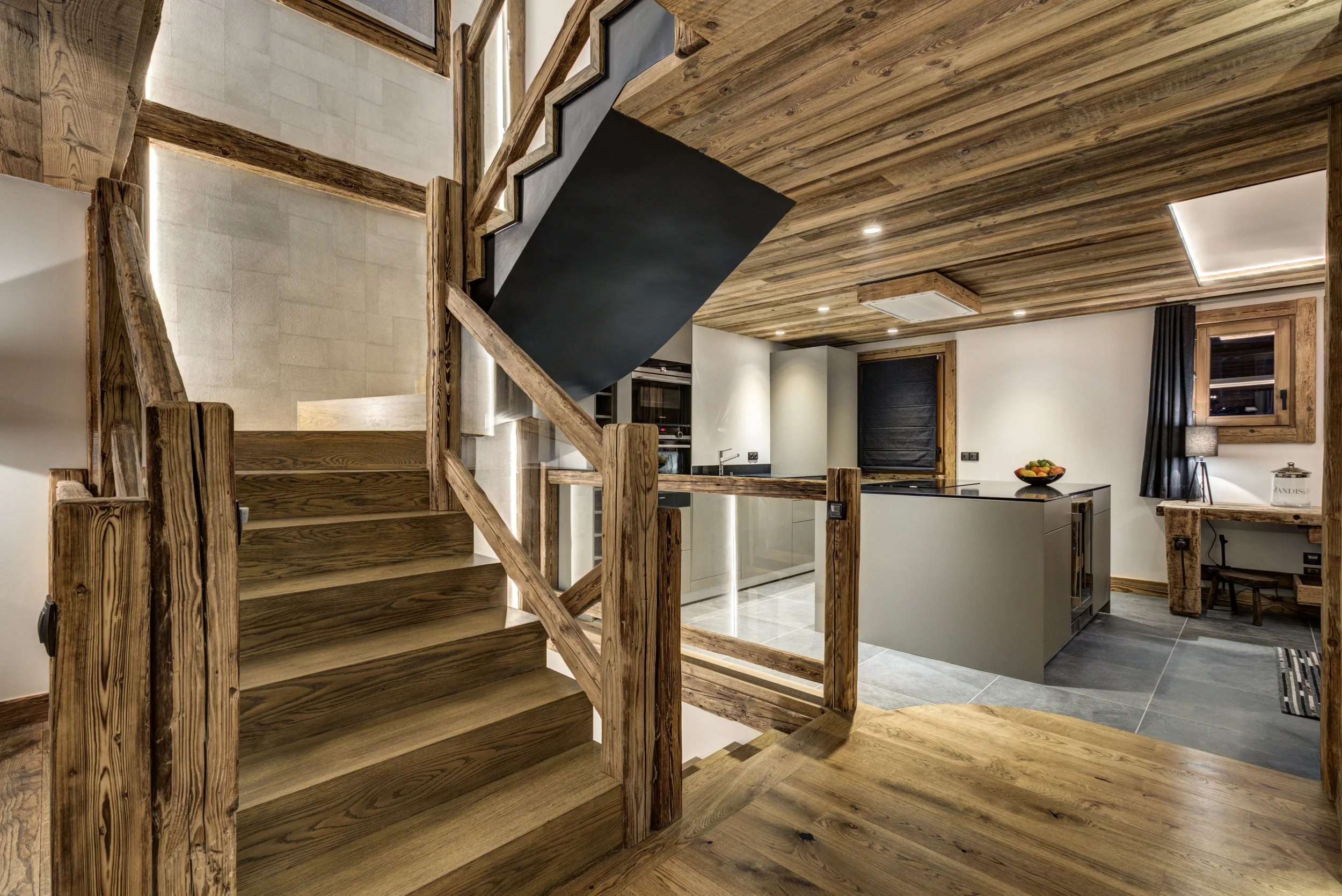 Living floor stairway and kitchen .jpg
